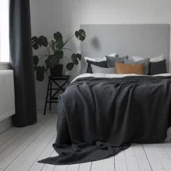Colcha de cama Moss 260x260 cm, charcoal (gris)