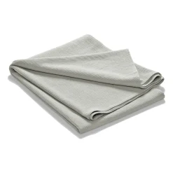Colcha de cama Stripe algodón lavado a la piedra 180x260, gris claro