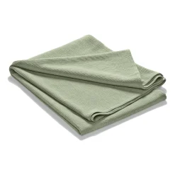 Colcha de cama Stripe algodón lavado a la piedra 180x260, Salvia