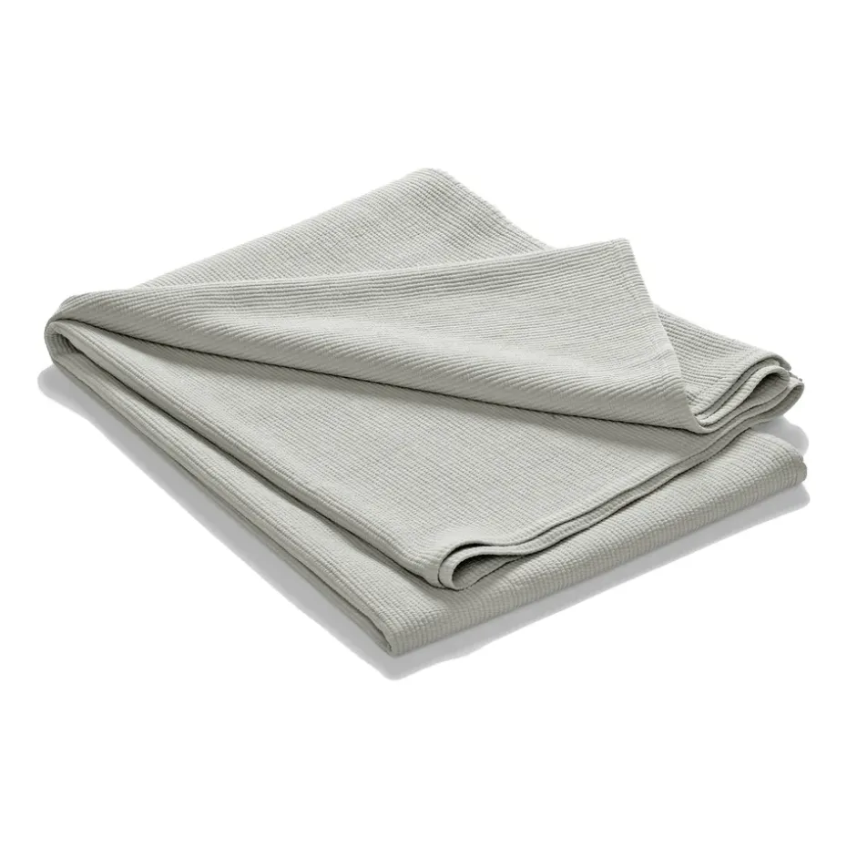 Colcha de cama Stripe algodón lavado a la piedra 260x260, gris claro