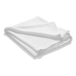 Colcha de cama Stripe algodón lavado a la piedra 260x260, blanco