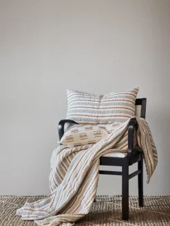Colcha Malva 180x260 cm, Gris-rojo óxido