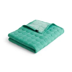 Colcha Mega Dot organic 260x260 cm, Sea green