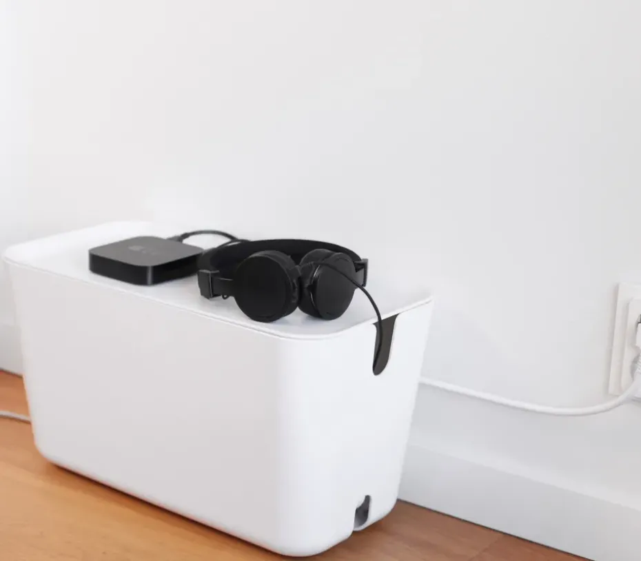 Colector de cables Cable Organiser XXL, blanco-blanco