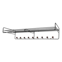 Colgador Bill Hat rack L, Negro-marrón oscuro