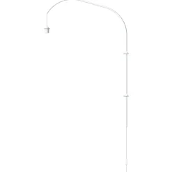 Colgador de lámpara de pared Willow simple, blanco