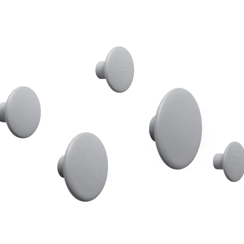 Colgador de pared The Dots, gris, pequeño