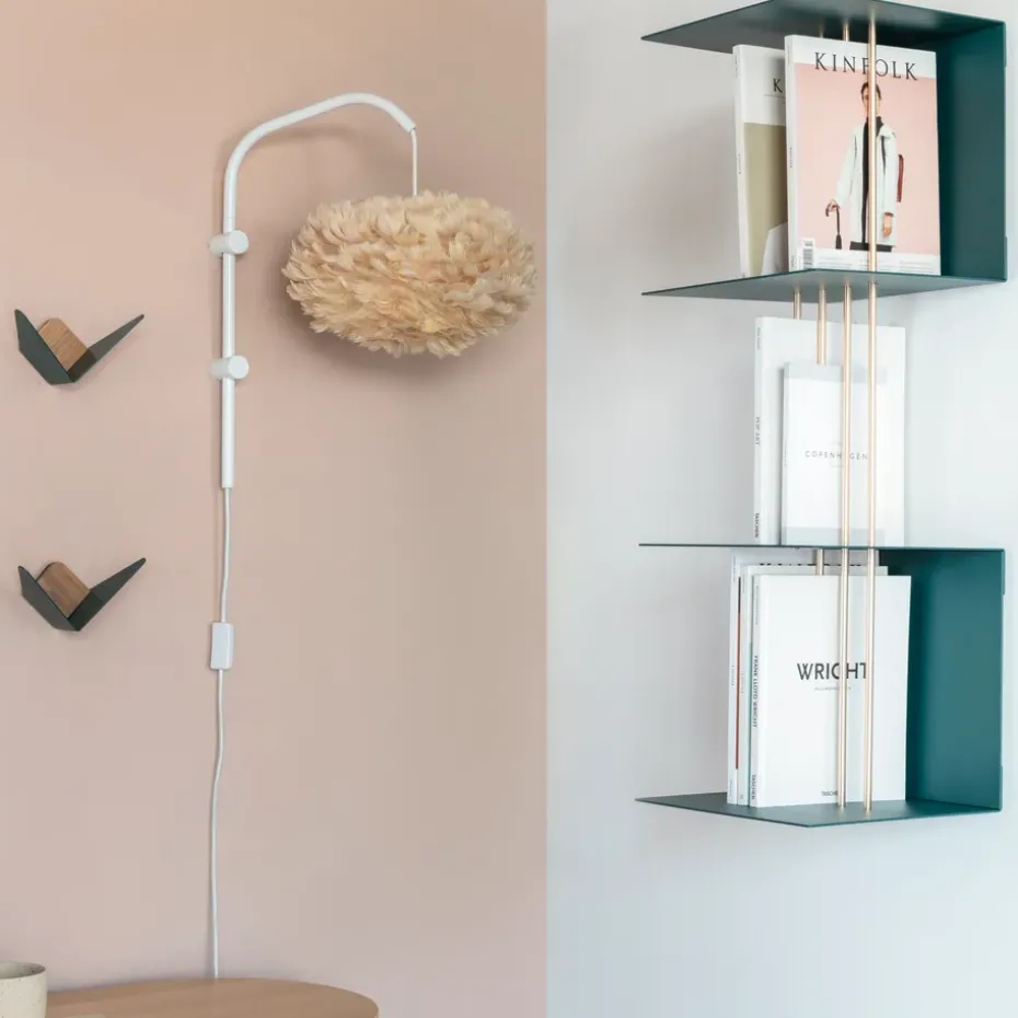 Colgador de pared Willow mini, blanco