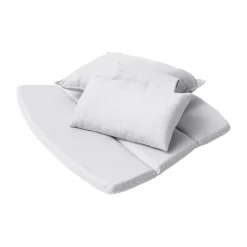 Conjunto de cojines para Butaca Lounge Breeze respaldo alto, Cane-line Natté light grey