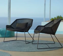 Conjunto de cojines para Butaca Lounge Breeze, Cane-line Natté black