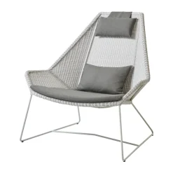 Conjunto de cojines para Butaca Lounge Breeze respaldo alto, Cane-line Natté taupe