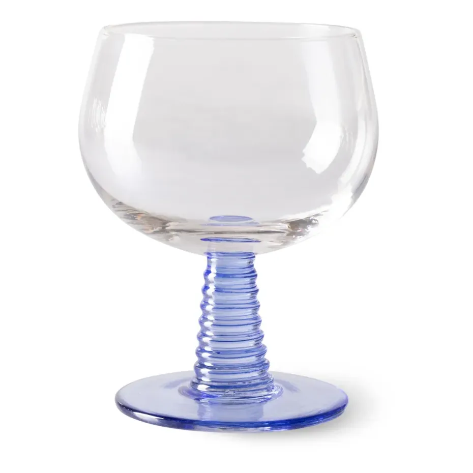 Copa de vino Swirl baja, Blue