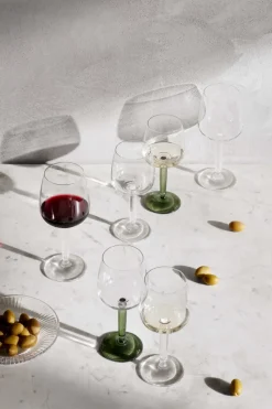 Copa de vino tinto Hammershøi 49 cl 2-pack, Transparente-verde