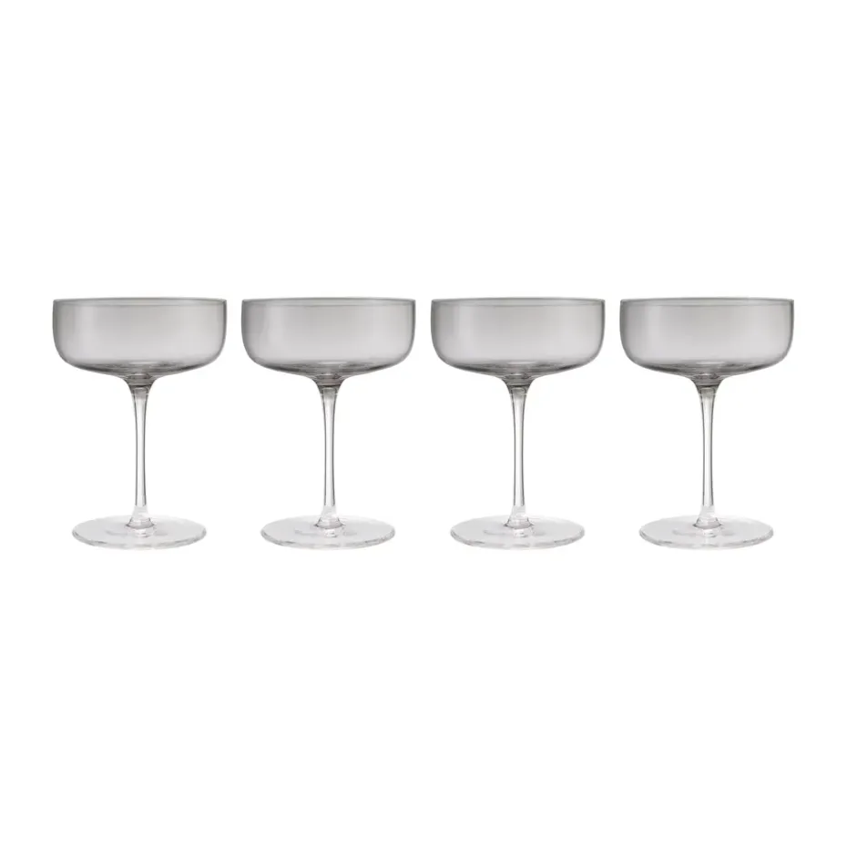 Copas de champagne Fuumi Coupe Coupe 28 cl 4-pack, Ahumado-claro