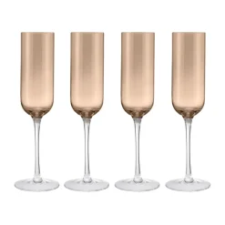 Copas de champagne Fuumi 22 cl 4-pack, Café-claro