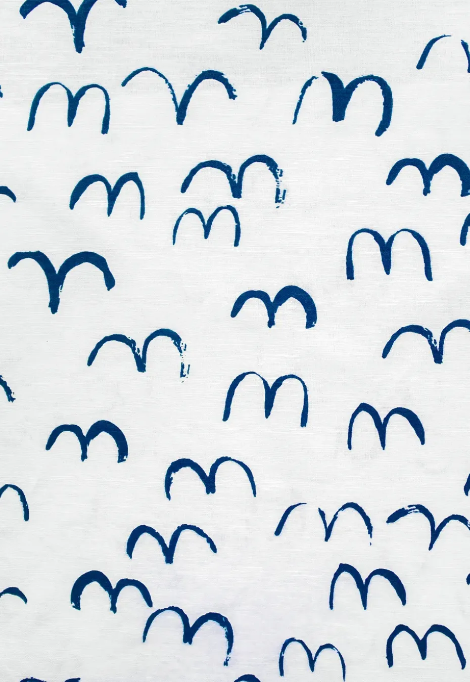 Cortina alargada Bird 145x250 cm, azul
