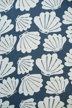 Cortina alargada Snäcka 145x250, azul