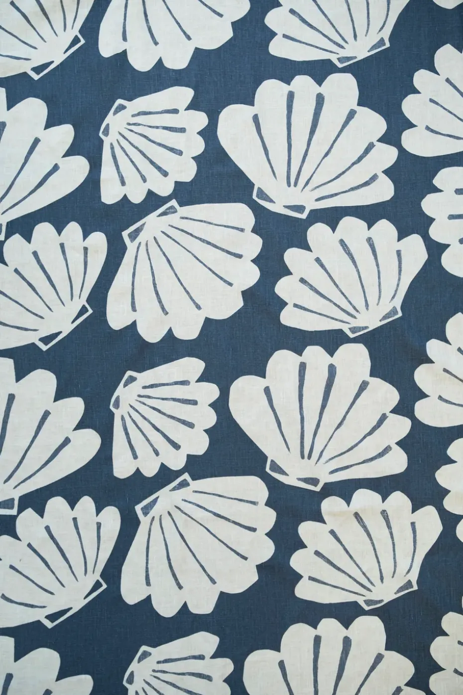 Cortina alargada Snäcka 145x250, azul