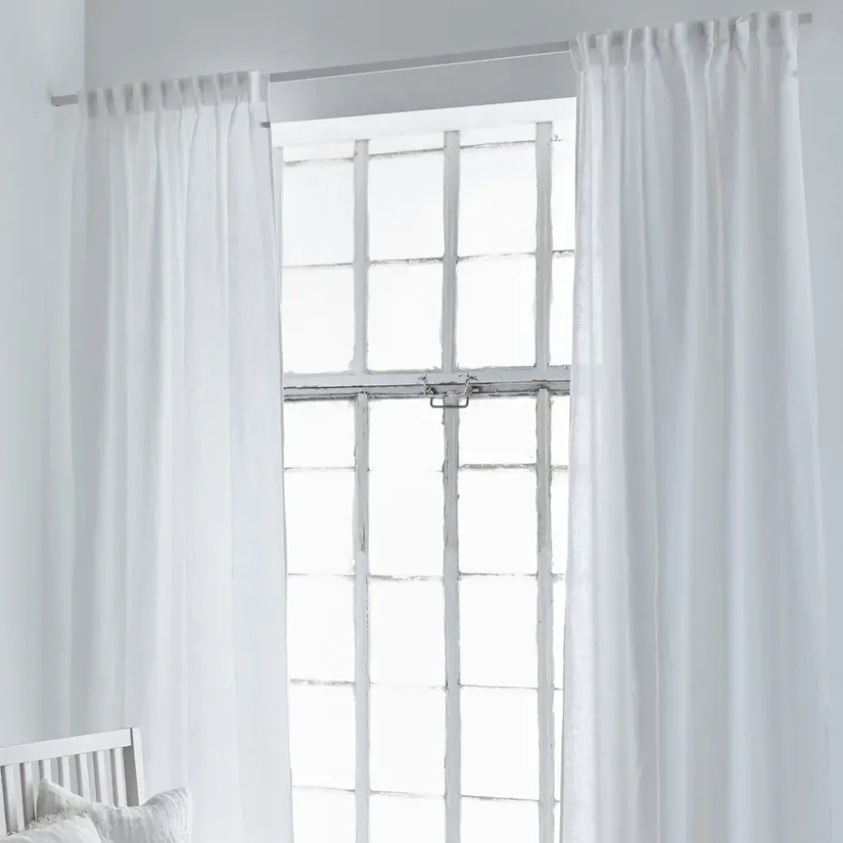 Cortina con banda Sunshine 140x290 cm, blanco