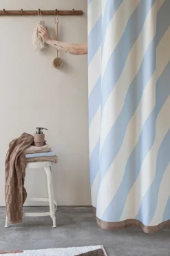 Cortina de ducha Diagonal 150x200 cm, Light blue