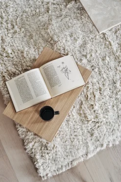 Cozy Alfombra de lana blanco natural, 200x300 cm
