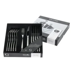 Cubertería de carne Fuga 12 piezas, acero inoxidable