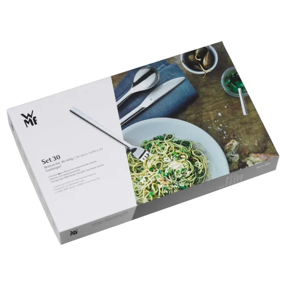 Cubertería Denver cromargan brillante, 30 piezas