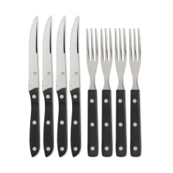 Cubertería Old Farmer 8 piezas, negro, 8 piezas