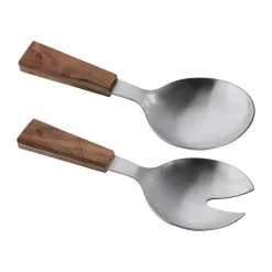 Cubiertos de ensalada Ernst, 2 piezas, Acacia, 18 cm