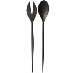 Cubiertos de ensalada Krenit, negro
