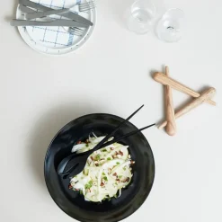 Cubiertos de ensalada Krenit, negro