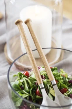 Cubiertos de ensalada Nature, 2-pack, Roble