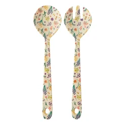 Cubiertos de ensalada Rice melamina 2 piezas, Wild flowers