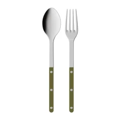 Cubiertos de servir Bistrot Solid, 2 piezas, Helecho verde