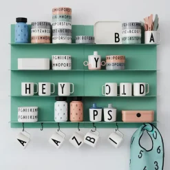 Cubiertos infantiles Design Letters, melamina, Nude