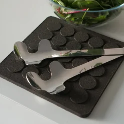 Cubiertos para ensalada Leaf, Polished Steel