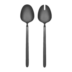 Cubiertos para ensalada STELLA negro 2 cubiertos, 28 cm