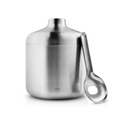 Cubitera con cuchara Liquid Lounge 1,4 L, Brushed steel