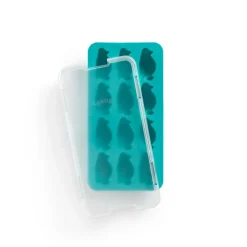 Cubitera con tapa Lékué turquesa, Pingüino