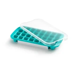 Cubitera de silicona con tapa Lékué, Turquesa