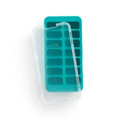 Cubitera rectancular con tapa Lékué, Turquesa