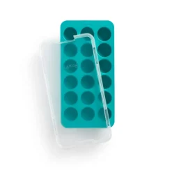 Cubitera redonda con tapa Lékué, Turquesa