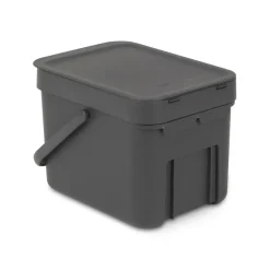 Cubo de basura Short & Go 6L, gris