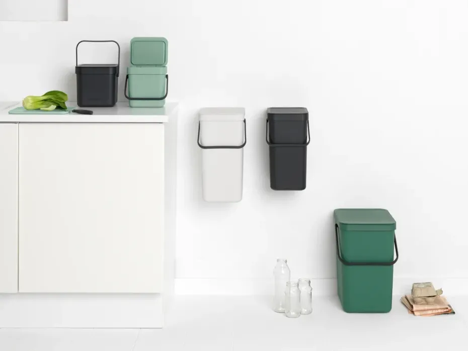 Cubo de basura Sort & Go 3 L, Jade green