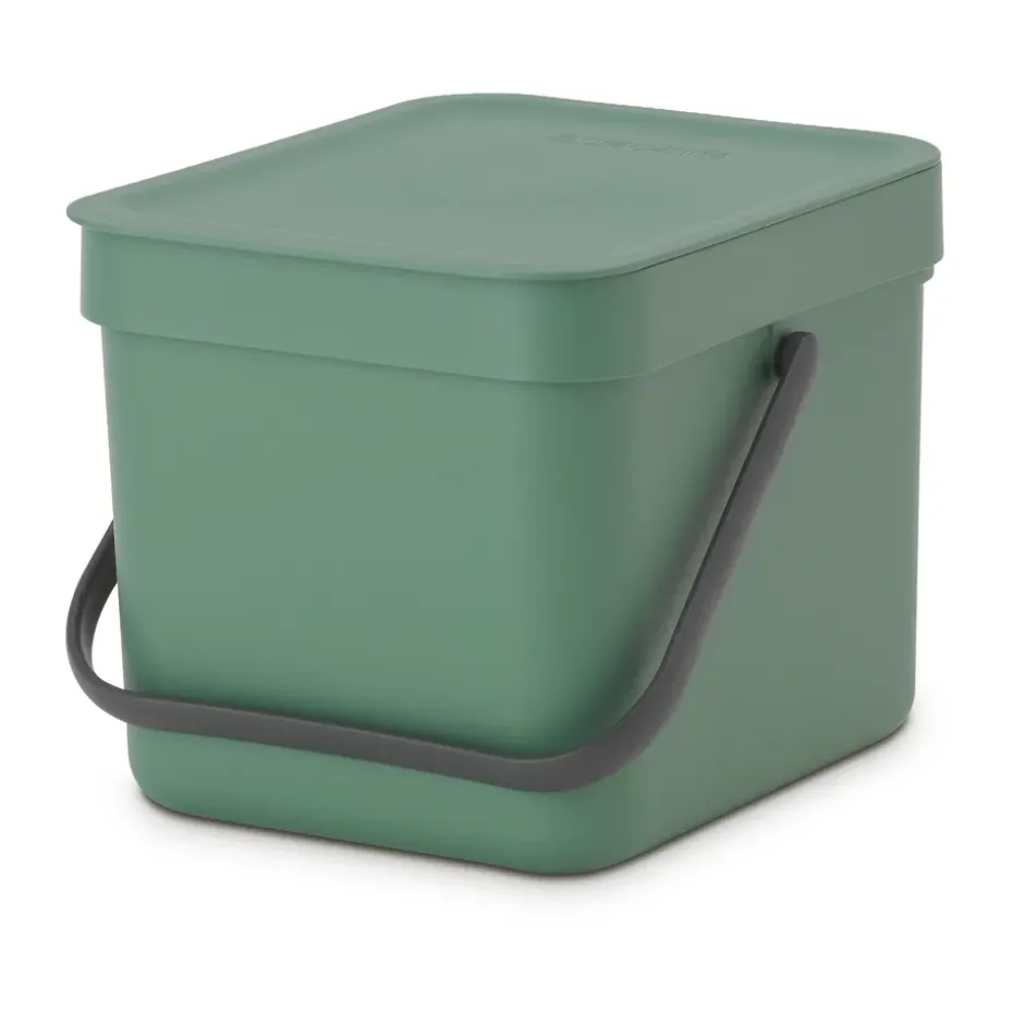 Cubo de basura Sort & Go 6 L, Verde abeto