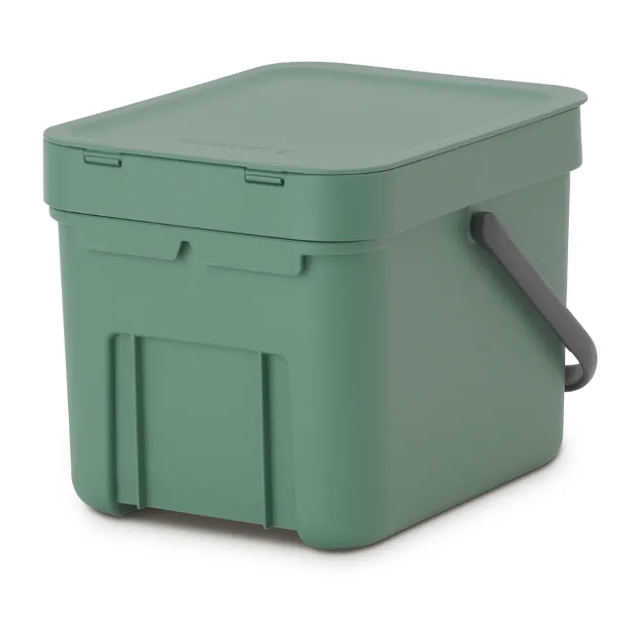 Cubo de basura Sort & Go 6 L, Verde abeto
