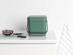 Cubo de basura Sort & Go 6 L, Verde abeto