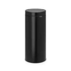 Cubo de basura Touch Bin, 30 L, negro mate