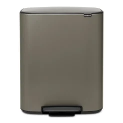 Cubo de pedal Bo 2x30 L, Platinum
