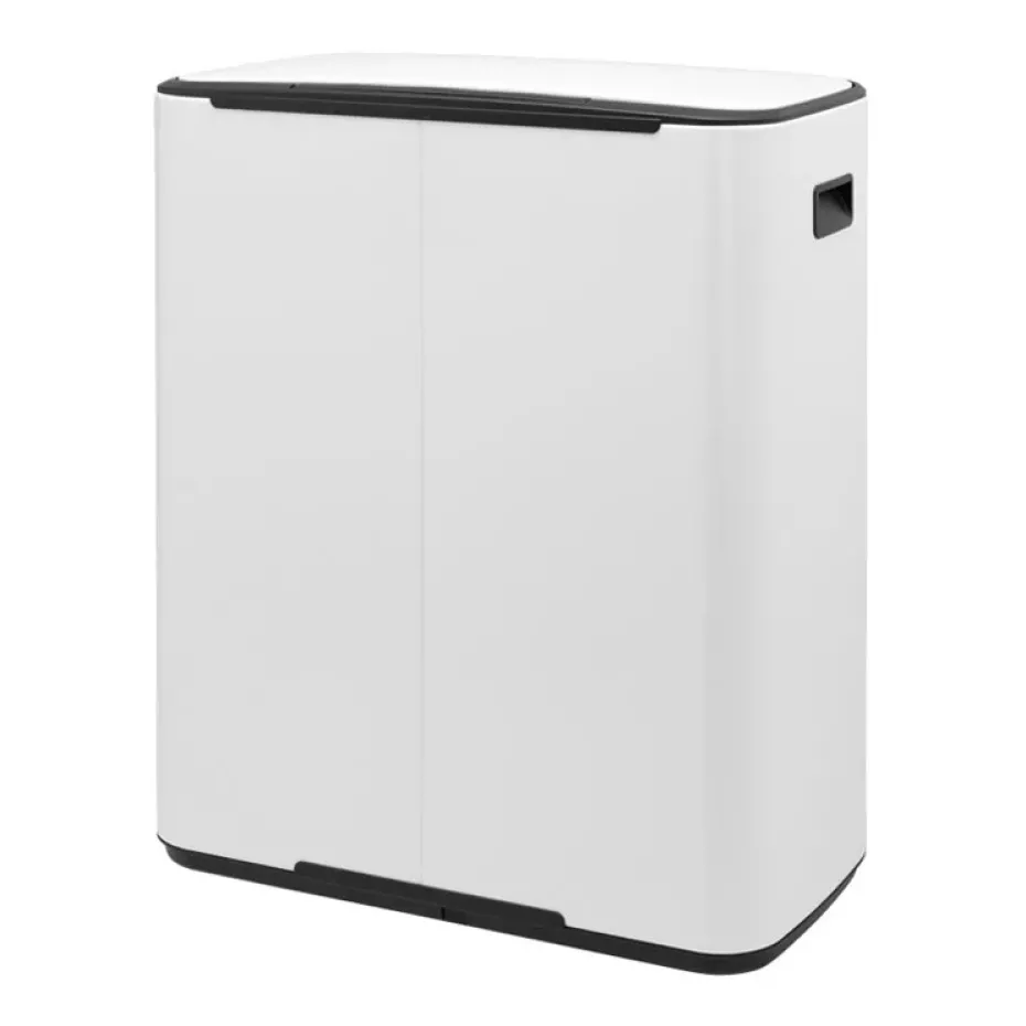 Cubo de pedal Bo 2x30 L, White
